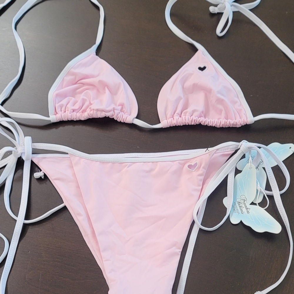 Victoria's Secret Pink Triangle String Bikini Set